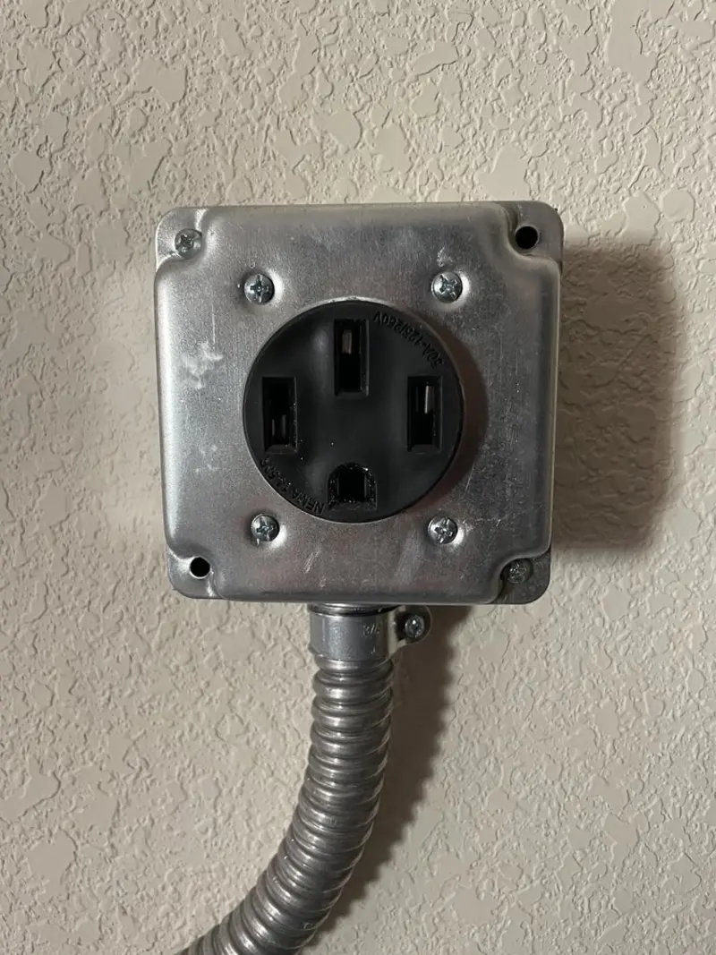 NEMA 14-50 outlet installed for Electrical Panel Upgrade in Kanab